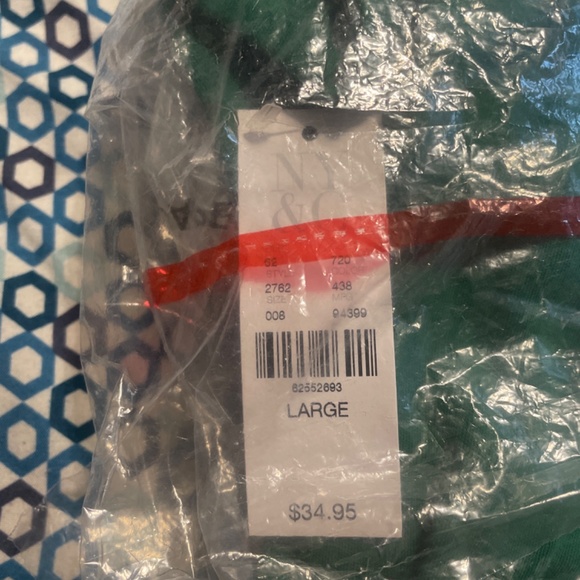 New York & Company RUFFLED COTTON FIT AND FLARE DRESS - Picture 3 of 4